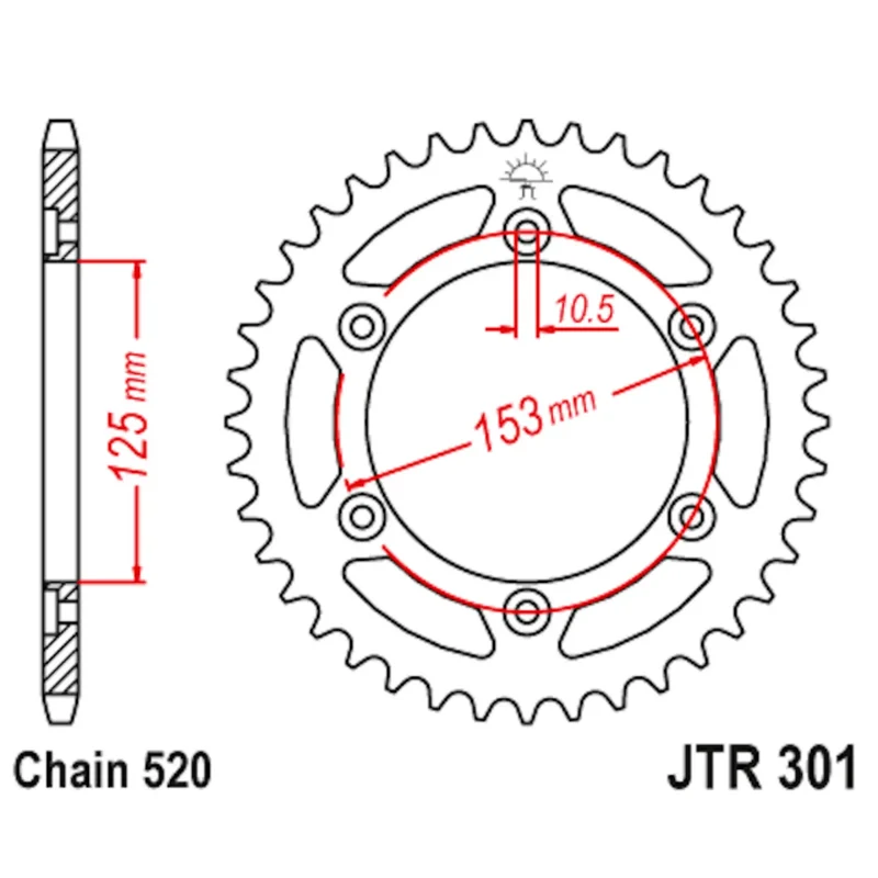 Kit transmisión Honda CRF 250 L 14/40 Reforzado JT Sprockets