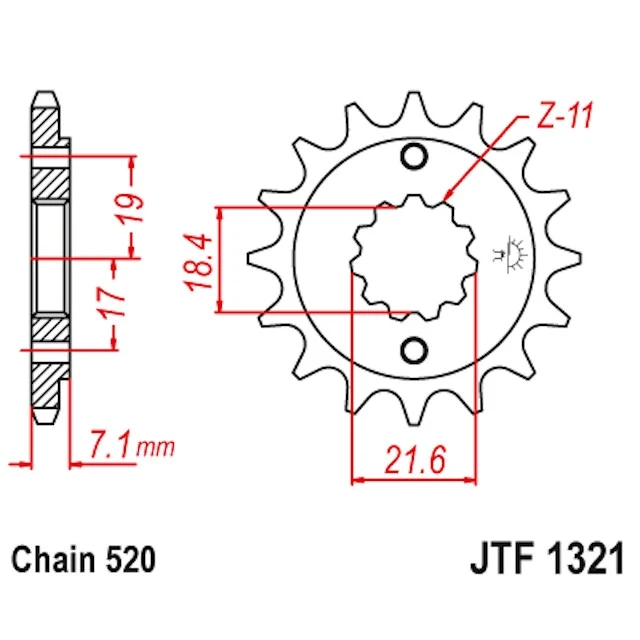 Kit transmisión Honda CRF 250 L 14/40 Reforzado JT Sprockets