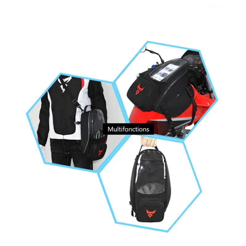 Sacoche réservoir moto - 3en1