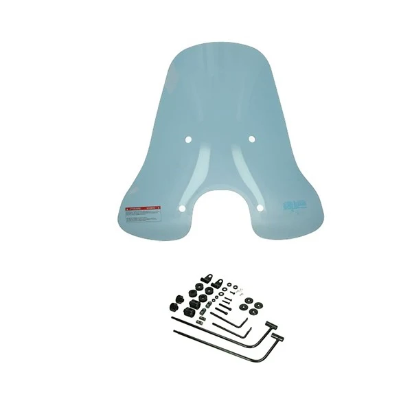 Pare-brise haut + fumée de montage adapté pour phare carré La Souris Vespelini / BTC Riva Sport