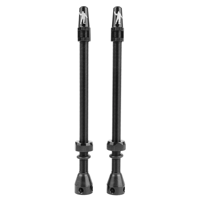 Valve De Pneu Tubeless Presta Michelin Colori Noir 100 mm 4 Trous Pour Diffusion Preventif Avec Démonte Obus (Vendu A La Paire)
