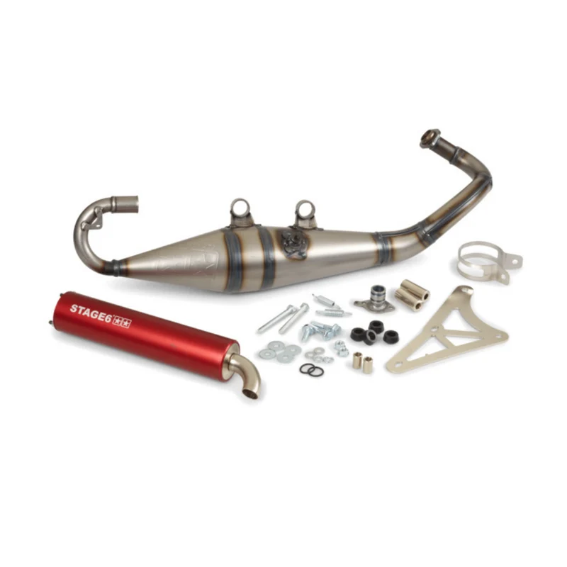 Pot d'échappement MK2 Stage6 Pro Rouge Original