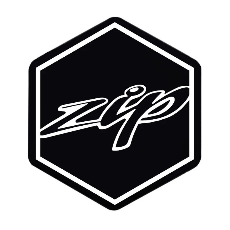 Logo de couverture avant 3D/mot autocollant Zip