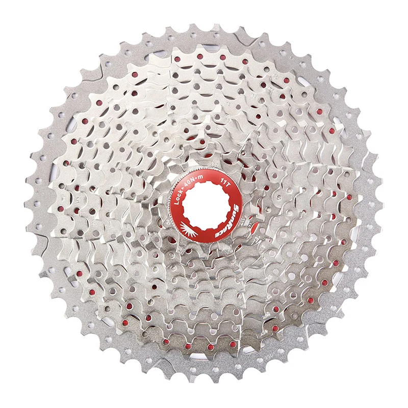 Cassette 11V. Sunrace Csmx8 11-42 Gravel Pour Shimano Hg-L-Hg-M Metallic Argent (Livre En Boite)(11-13-15-17-19-21-24-28-32-36-42)
