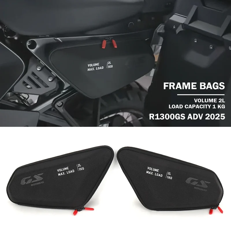 New For BMW R1300GS Adventure R 1300 GSA R1300 GS ADV 2024 2025 Motorcycle Side Frame Bag Storage Package Bags Waterproof Bag