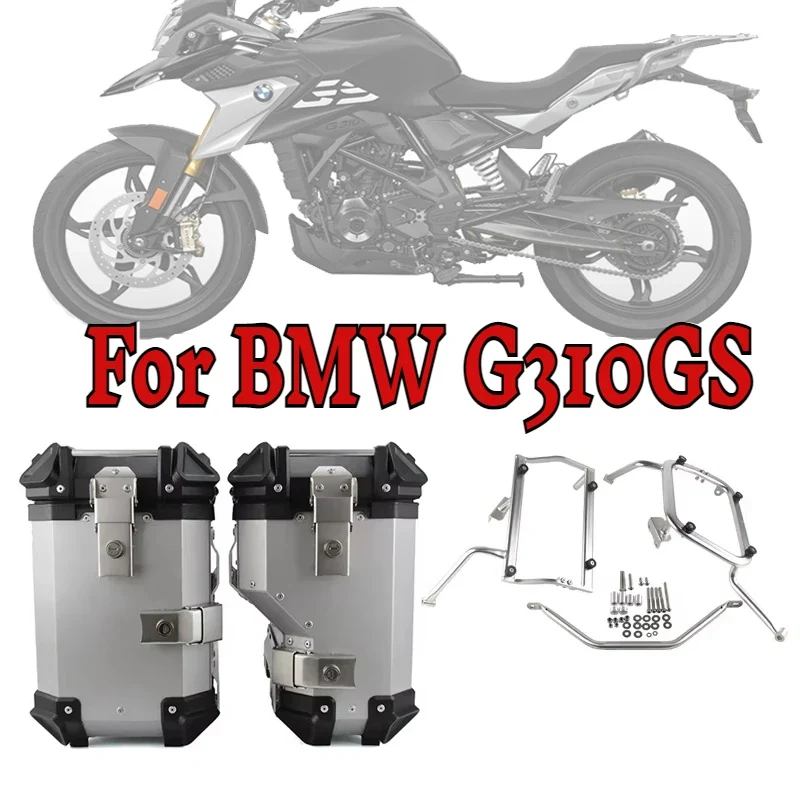 For BMW G310GS G 310 GS G310R Motorcycle Stainless Steel Side Box Bracket MotorBike Side Luggage Boxes Steady Frame Kits