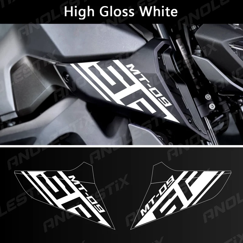 AnoleStix Reflective Motorcycle Logo Set Air Inlet Emblem Decals For YAMAHA MT09SP MT-09SP 2018 2019 2020 2020