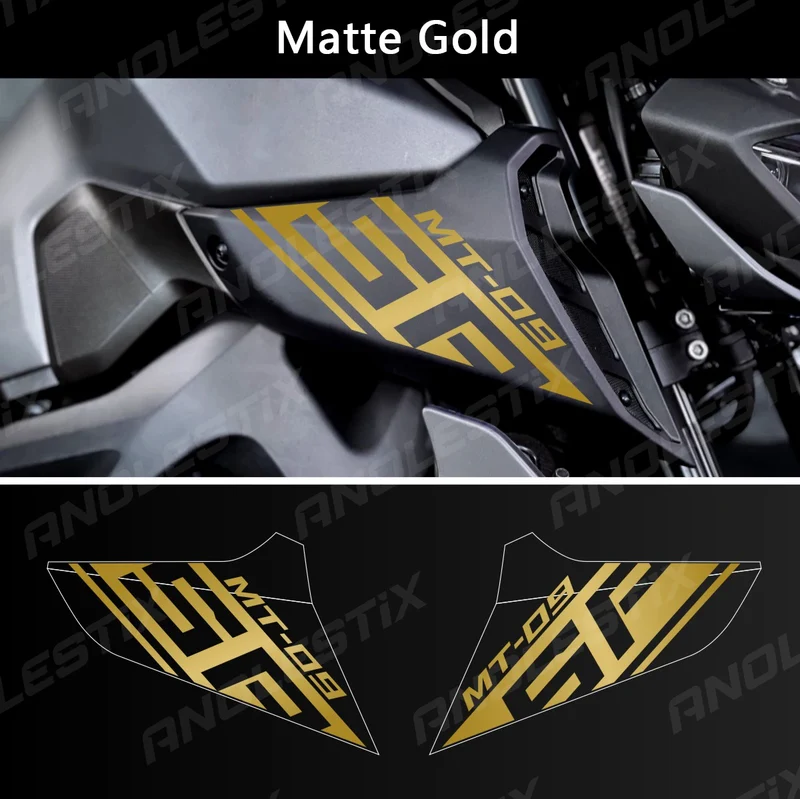 AnoleStix Reflective Motorcycle Logo Set Air Inlet Emblem Decals For YAMAHA MT09SP MT-09SP 2018 2019 2020 2020