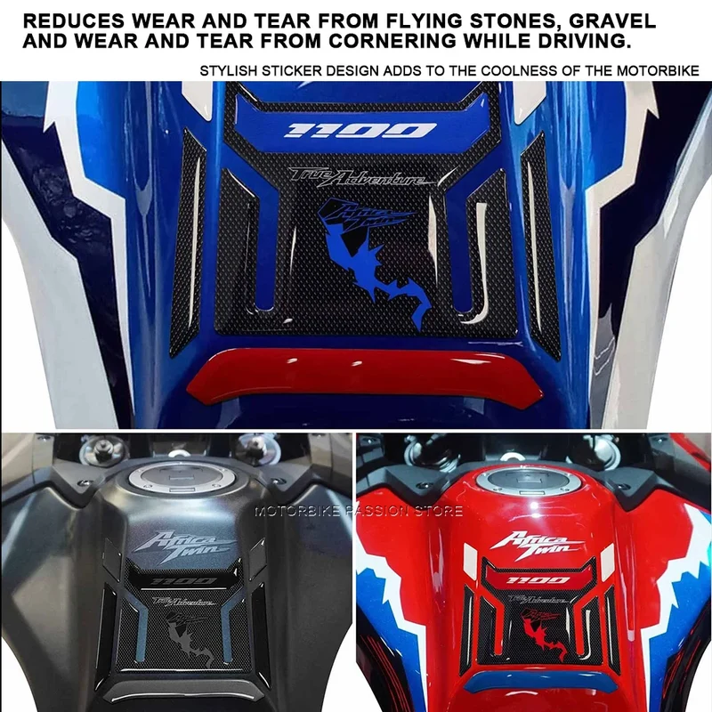 for Africa Twin 2024 Stickers Protection Kit Waterproof Motorcycle 3D Epoxy Resin decal