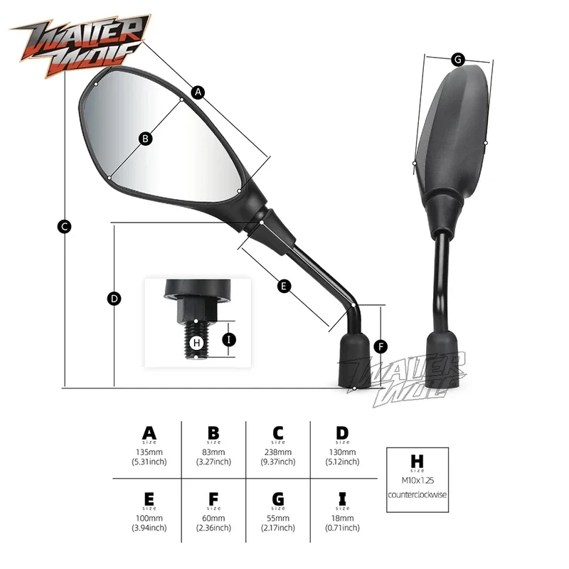 2024 XL750 M10 ABS Adjustable Rear View Side Mirrors For Honda XL 750 Transalp CRF 1100L Africa Twin 1100 Adventure Motorcycle