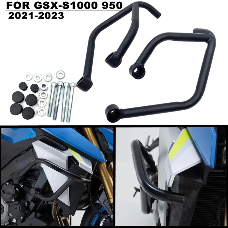 Motorcycle Highway Bumper Engine Guard Crash Bars Cage Protector Protection For Suzuki GSX S1000 GSX S950 2021 2022 2023
