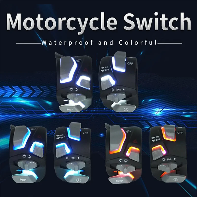 Modified Motorcycle Handle Switch LED light Button Left Right Hand 1 Pair for Benelli TNT600 TRK502 TRK502X TNT 600 TRK 502 502X