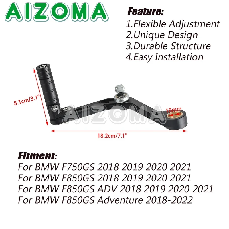 F750GS F850GS Motorcycle Adjustable Folding Gear Shifter Shift Pedal Lever For BMW F 750GS 850GS F850 GS ADV Adventure 2018-2022