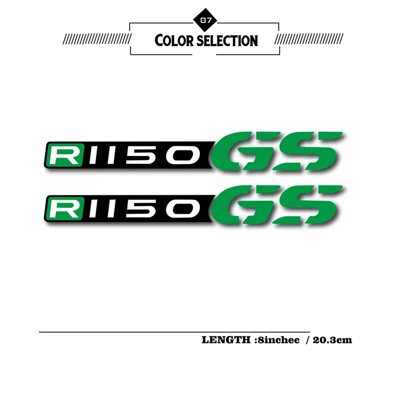 New motorcycle bicycle reflective waterproof wheel logo fuel tank sticker logo for bmw r1150gs r 1150 gs R1150GS R1150 GS