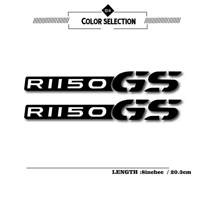 New motorcycle bicycle reflective waterproof wheel logo fuel tank sticker logo for bmw r1150gs r 1150 gs R1150GS R1150 GS