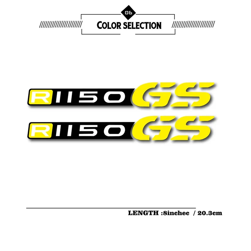 New motorcycle bicycle reflective waterproof wheel logo fuel tank sticker logo for bmw r1150gs r 1150 gs R1150GS R1150 GS