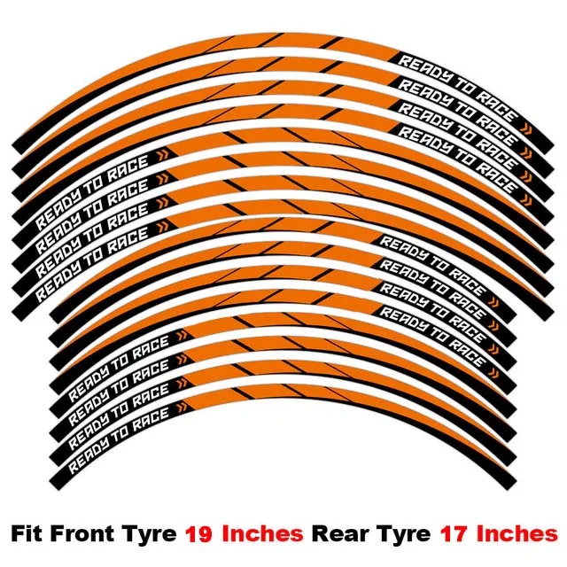 Motorcycle Wheel Sticker Waterproof Hub Decal Rim Stripe Tape For KTM 1290 Super ADVENTURE 390 690 790 890 1190 2023