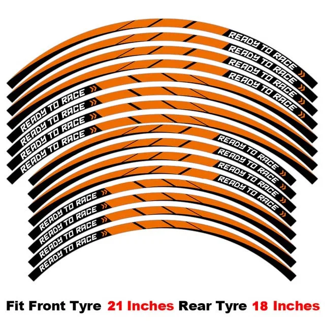 Motorcycle Wheel Sticker Waterproof Hub Decal Rim Stripe Tape For KTM 1290 Super ADVENTURE 390 690 790 890 1190 2023