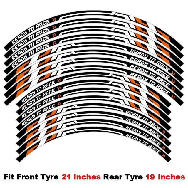 Motorcycle Wheel Sticker Waterproof Hub Decal Rim Stripe Tape For KTM 1290 Super ADVENTURE 390 690 790 890 1190 2023