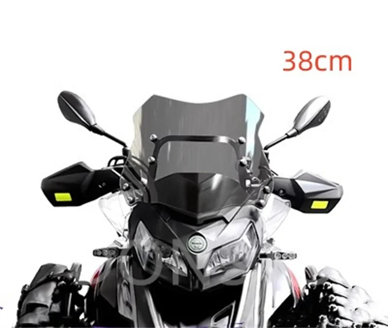 Grey 38CM/41cm47cm Motorcycle TRK 502/502x Wind Deflectors Windshield Windscreen for Benelli TRK502 TRK 502x