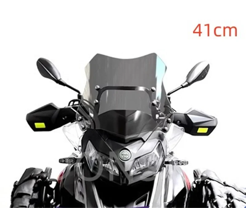 Grey 38CM/41cm47cm Motorcycle TRK 502/502x Wind Deflectors Windshield Windscreen for Benelli TRK502 TRK 502x