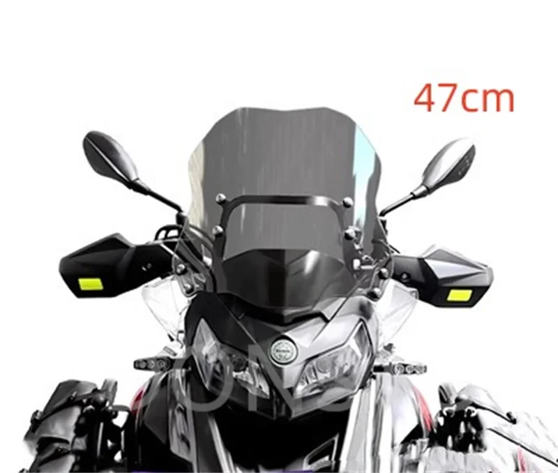 Grey 38CM/41cm47cm Motorcycle TRK 502/502x Wind Deflectors Windshield Windscreen for Benelli TRK502 TRK 502x