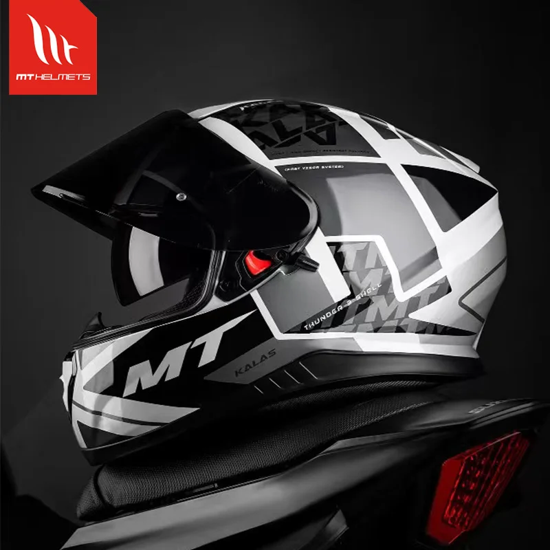 MT Thunder 3 SV Motorcycle Full Face Helmets Men Women Street Racing Safety Protection ECE DOT Approved Dual Lens Helmets