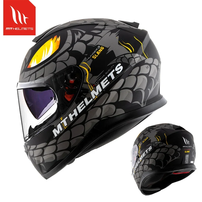 MT Thunder 3 SV Motorcycle Full Face Helmets Men Women Street Racing Safety Protection ECE DOT Approved Dual Lens Helmets