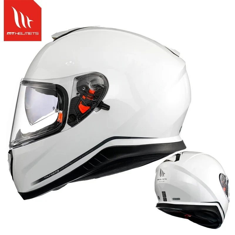 MT Thunder 3 SV Motorcycle Full Face Helmets Men Women Street Racing Safety Protection ECE DOT Approved Dual Lens Helmets