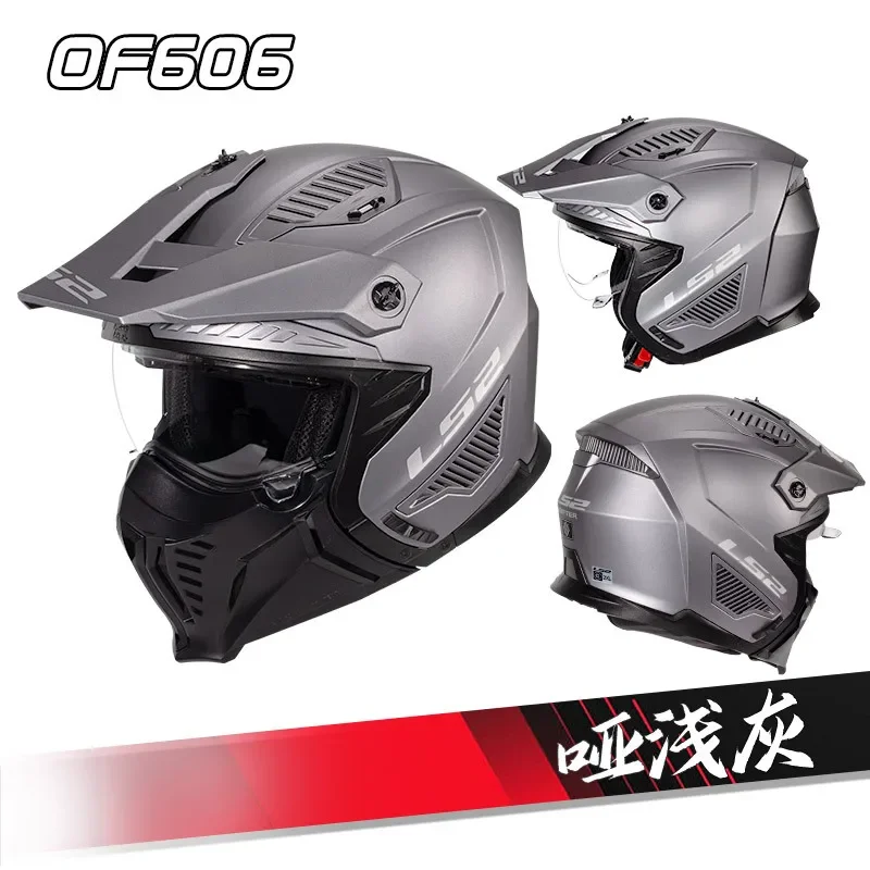 Original LS2 OF606 Motorcycle Helmet MultiPurpose Off-Road Racing Summer Anti-Glare casco Motocross motorcycle flip helmet