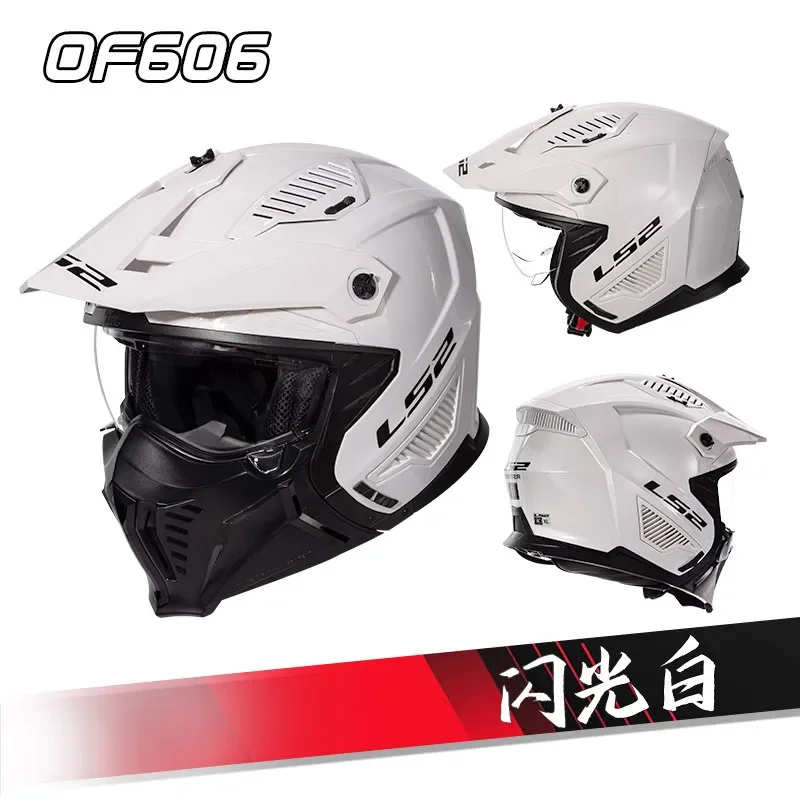 Original LS2 OF606 Motorcycle Helmet MultiPurpose Off-Road Racing Summer Anti-Glare casco Motocross motorcycle flip helmet