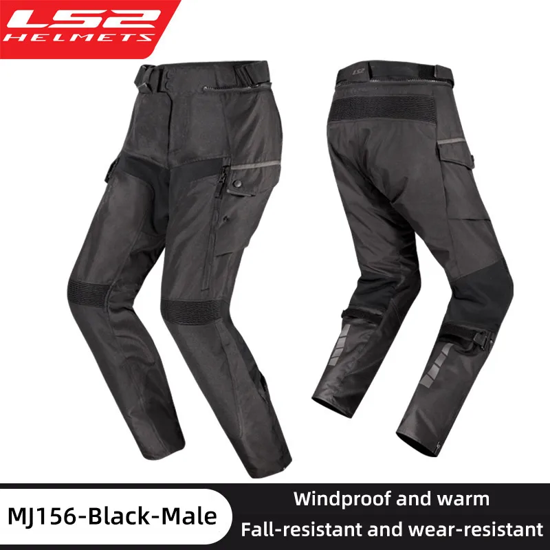 LS2 Motorcycle Jacket Autumn Winter Waterproof Windproof Warm Motorbike Jacket Men Women CE Anti-fall Motocross Riding Clothing