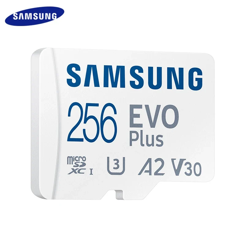 Samsung 512GB 256GB 128GB A2 V30 Memory Card EVO Plus Micro SD Card 64GB A1 V10 High Speed UHS-I Class 10 TF Card For Camera