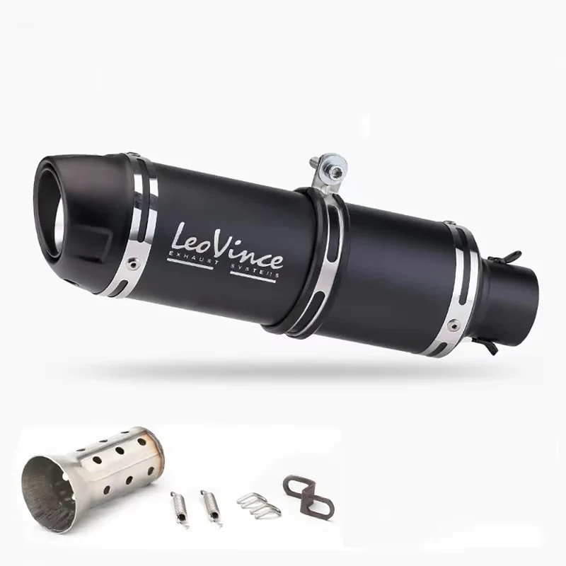 51mm Motorcycle Exhaust Muffler Pipe LeoVince Escape Moto With DB Killer for Z1000 Z900 GSR600 FZ6N R1 R6 R3