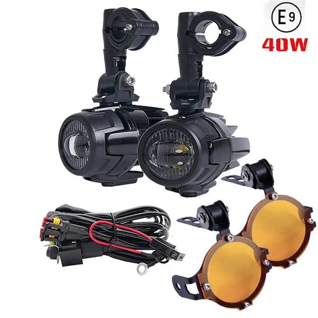 For BMW R1200GS LED Headlights R 1200 GS 2005-2012 R 1200GS ADV Adventure 2006-2013 R1200 GS Motorcycle Lights fit Oil Cooler