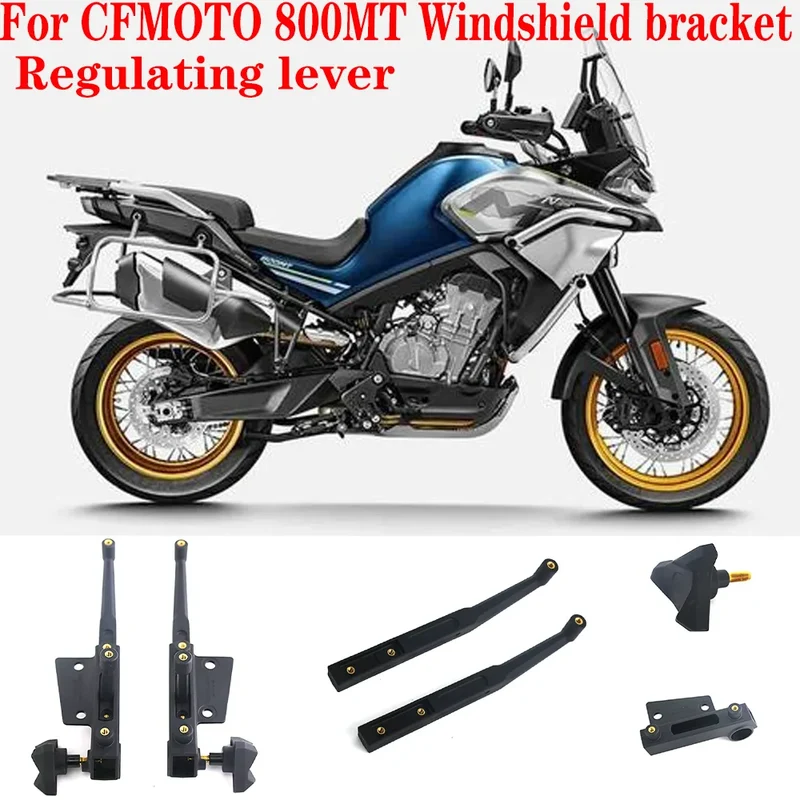 For CFMOTO 800MT Motorcycle Windscreen Adjusters Airflow Adjustable Windshield Bracket For CFMOTO 800MT MT800 CF800-5